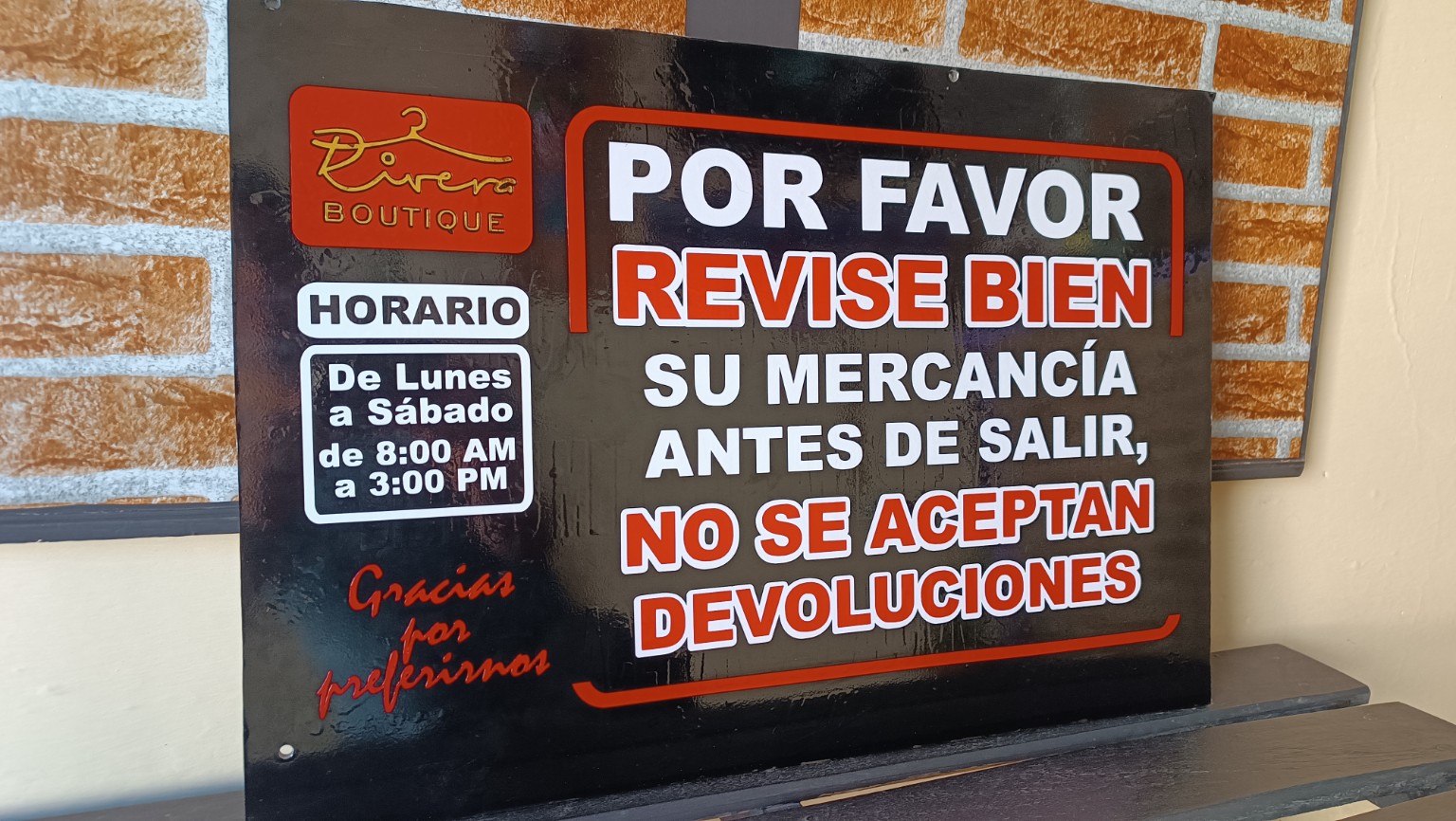 Cartelería para comercio